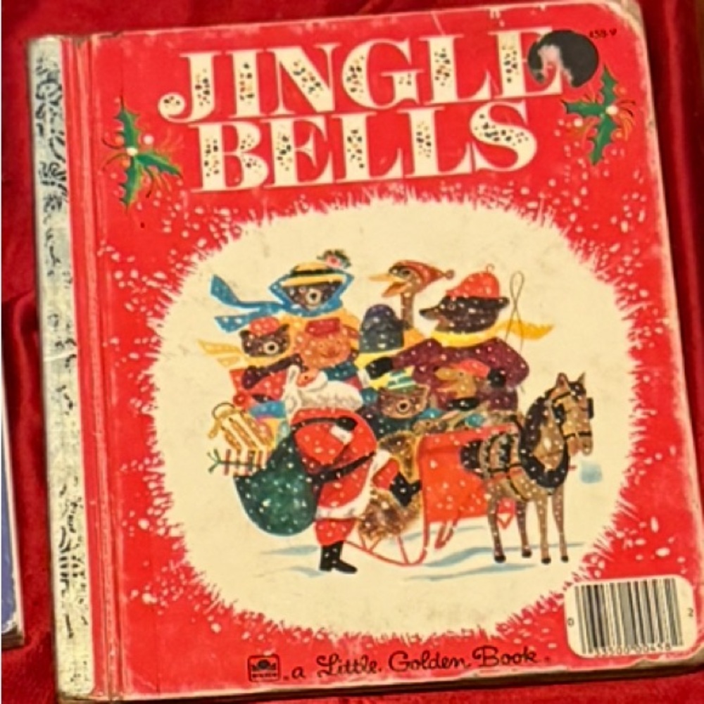 Vintage RARE 1984 A Golden Book Jingle Bells